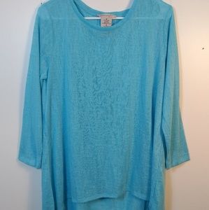 Philosophy crew neck high low hem size medium